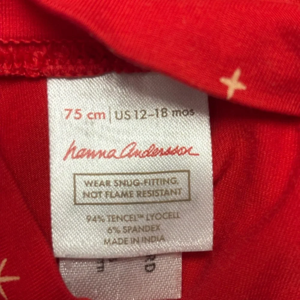 Hanna Andersson footless pajama, size 12-18m
